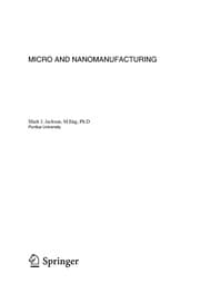 Tapa de Micro and nanomanufacturing