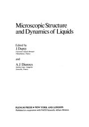 Tapa de Microscopic Structure and Dynamics of Liquids