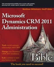 Tapa de Microsoft Dynamics CRM 2011 administration bible