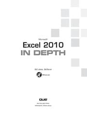 Tapa de Microsoft Excel 2010 in depth