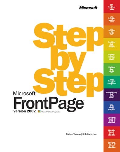 Tapa de Microsoft FrontPage version 2002 step by step
