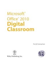 Tapa de Microsoft Office 2010 digital classroom