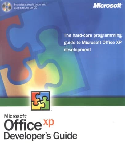 Tapa de Microsoft Office XP developer's guide