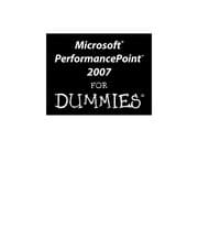 Tapa de Microsoft PerformancePoint 2007 for dummies