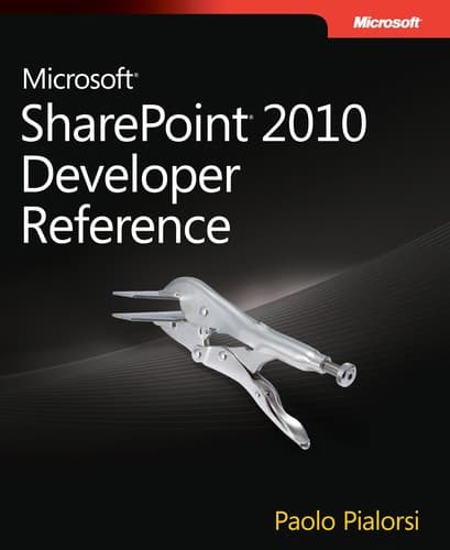 Tapa de Microsoft SharePoint 2010 developer reference
