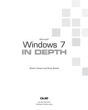 Tapa de Microsoft Windows 7 in depth