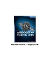 Tapa de Microsoft Windows XP registry guide