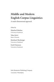 Tapa de Middle and modern English corpus linguistics