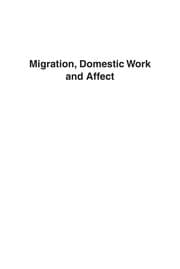 Tapa de Migration, domestic work and affect