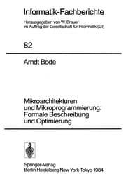 Tapa de Mikroarchitekturen und Mikroprogrammierung: Formale Beschreibung und Optimierung
