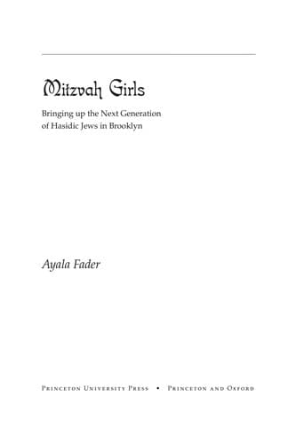 Tapa de Mitzvah girls