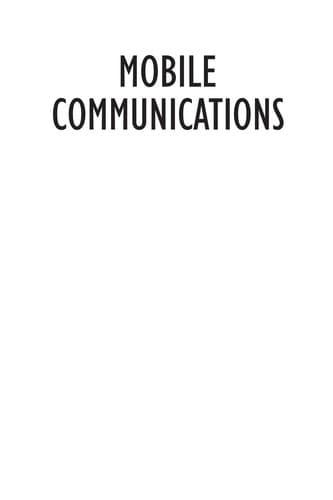 Tapa de Mobile communications