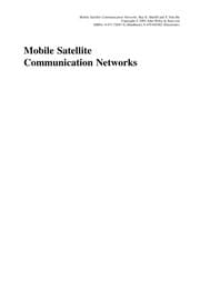 Tapa de Mobile satellite communications networks