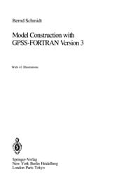Tapa de Model Construction with GPSS-FORTRAN Version 3