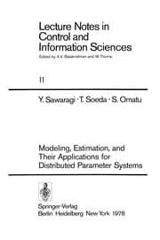 Tapa de Modeling, Estimation, and Their Applications for Distributed Parameter Systems