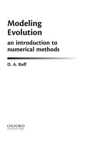 Tapa de Modeling evolution