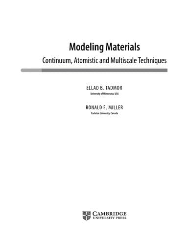 Tapa de Modeling materials