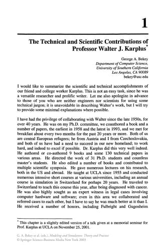 Tapa de Modeling and Simulation: Theory and Practice
