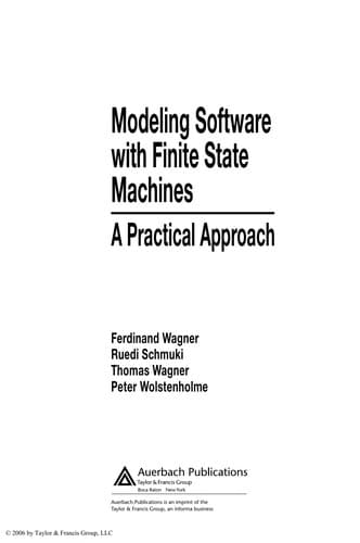 Tapa de Modeling software with finite state machines