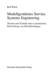 Tapa de Modellgestütztes Service Systems Engineering