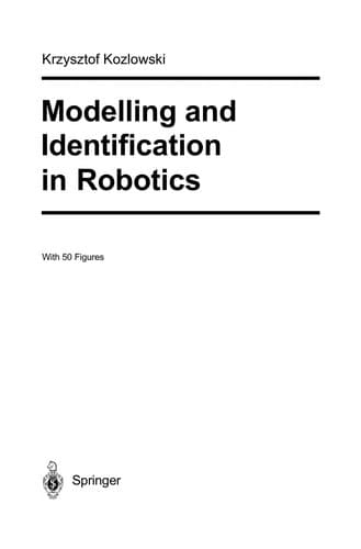 Tapa de Modelling and Identification in Robotics