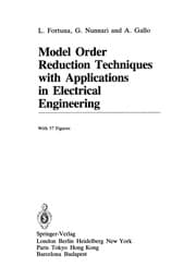 Tapa de Model Order Reduction Techniques with Applications in Electrical Engineering
