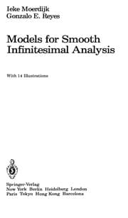 Tapa de Models for smooth infinitesimal analysis