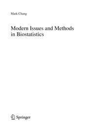 Tapa de Modern Issues and Methods in Biostatistics