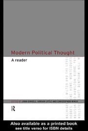 Tapa de Modern political thought
