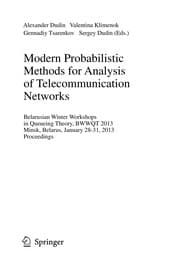 Tapa de Modern Probabilistic Methods for Analysis of Telecommunication Networks