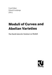 Tapa de Moduli of Curves and Abelian Varieties