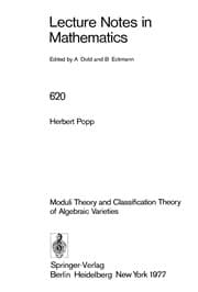 Tapa de Moduli theory and classification theory of algebraic varieties