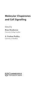 Tapa de Molecular chaperones and cell signalling