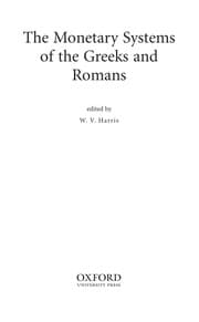 Tapa de The monetary systems of the Greeks and Romans