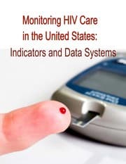 Tapa de Monitoring HIV care in the United States