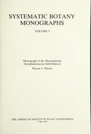 Tapa de Monograph of the Maurandyinae (Scrophulariaceae-Antirrhineae)