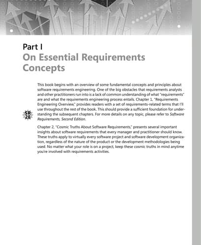 Tapa de More about software requirements