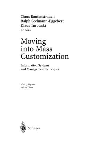 Tapa de Moving into mass customization