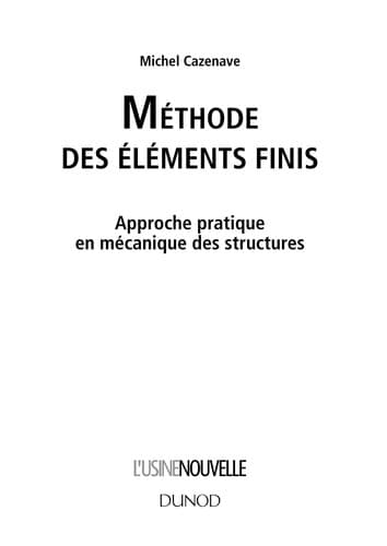 Tapa de Méthode des éléments finis