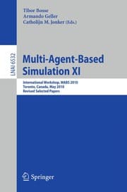 Tapa de Multi-Agent-Based Simulation XI