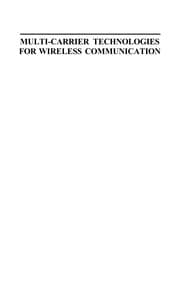 Tapa de Multi-carrier technologies for wireless communication