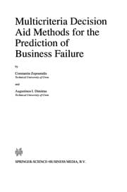 Tapa de Multicriteria Decision Aid Methods for the Prediction of Business Failure