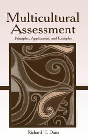 Tapa de Multicultural assessment