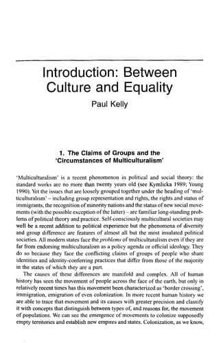 Tapa de Multiculturalism reconsidered