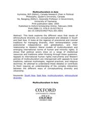 Tapa de Multiculturalism in Asia