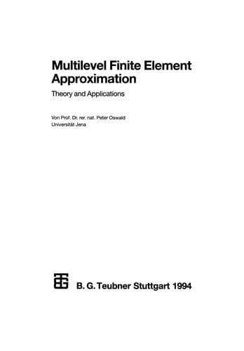 Tapa de Multilevel Finite Element Approximation
