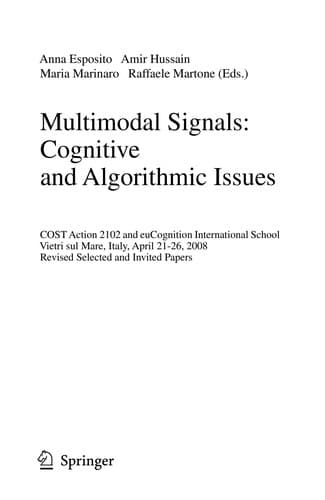 Tapa de Multimodal signals