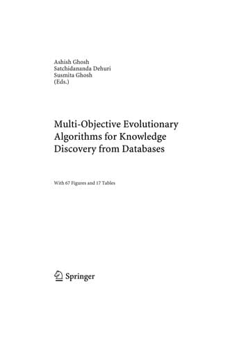 Tapa de Multi-objective evolutionary algorithms for knowledge discovery from databases