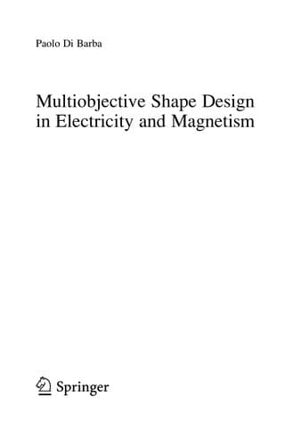 Tapa de Multiobjective shape design in electricity and magnetism