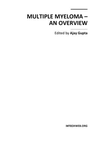 Tapa de Multiple myeloma - an overview